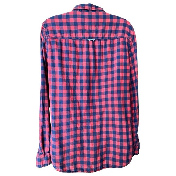 Abercrombie Women's Checkered Button Down Flannel Shirt Sz M Cabincore Cozy - Picture 7 of 8